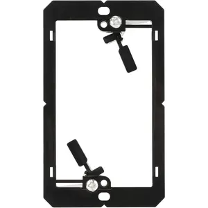 Low Voltage Mounting Bracket for Single Gang Wall Plate, Cable Management for Speaker, Ethernet, HDMI Wall Plate, Telephone Wires, 1 Pack, Black