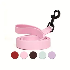 Solid Color Pet Leash, Waterproof & Easy To Clean Pet Leads, Suitable for Small, Medium and Large Dogs, Pet Accessories