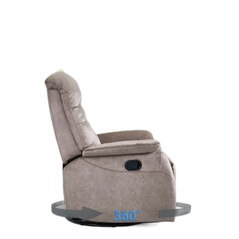 Hamlet Velvet Recliner Swivel Rocking Chair