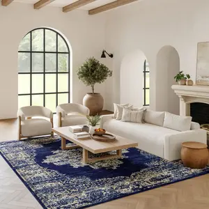 Nourison Grafix Center Medallion Vintage Indoor Area Rug