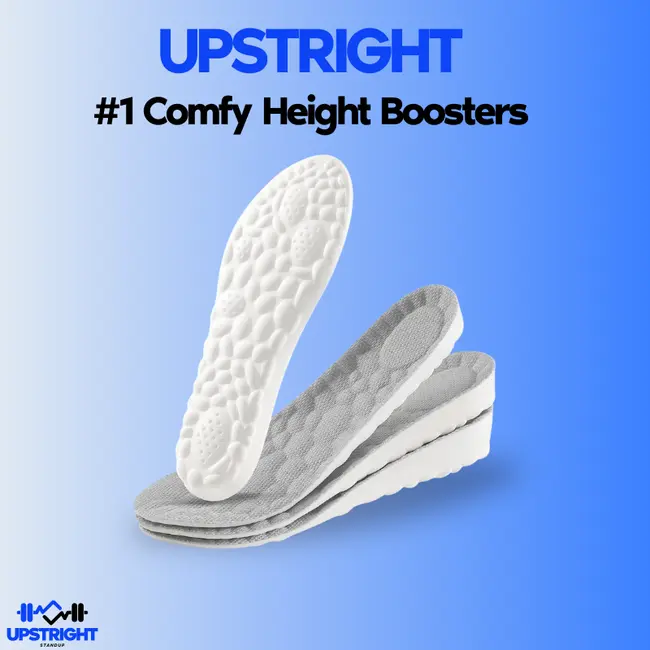 Upstright Comfy Height boosters insoles, comfy shoe Insoles for Men Women, Heavy Duty Support insoles, insole Pain Relief, Comfortable insoles, height increase insoles