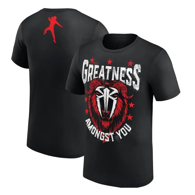 Roman Reigns Greatest GOAT T-Shirt – Schwarz – Herren,Short Sleeve Crew Neck T-Shir, Fitted, Pull On, Casual, Unisex Cotton T-Shirt, Fashion Cotton, Full Colors, Full Sizes, For Men, For Women