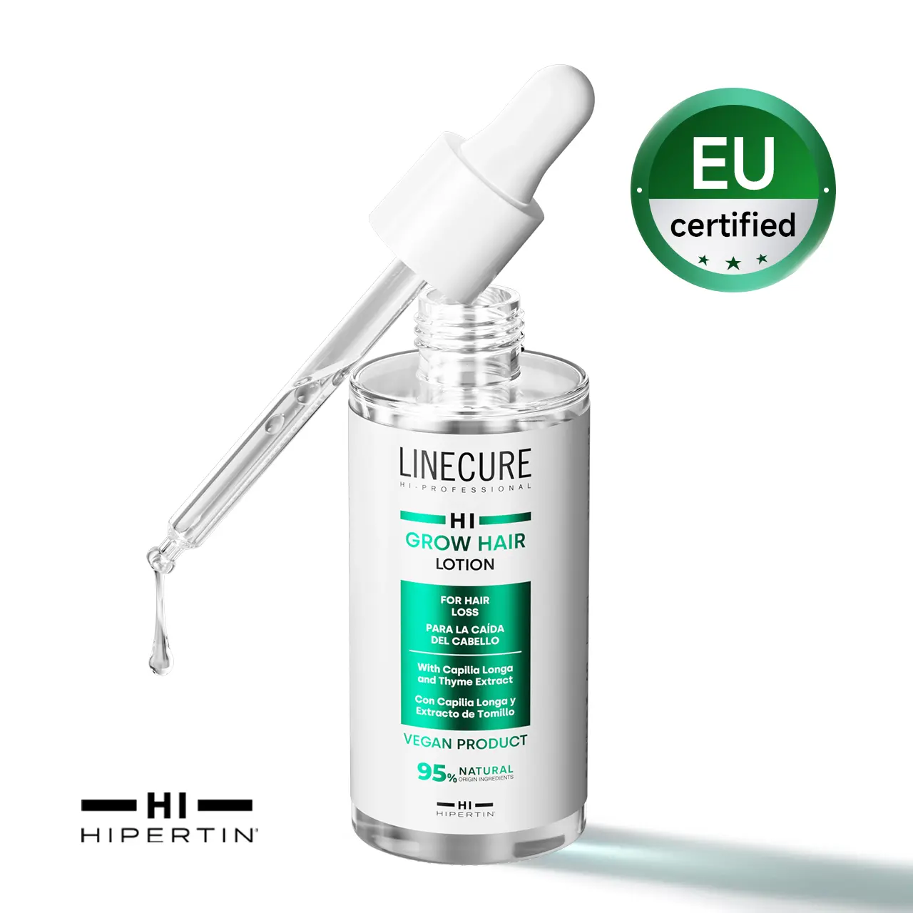 HIPERTIN Hair Growth Lotion 50ml – Scalp Serum for Fuller, Thicker-Looking Hair, Helps Reduce Hair Shedding, Lightweight & Non-Greasy