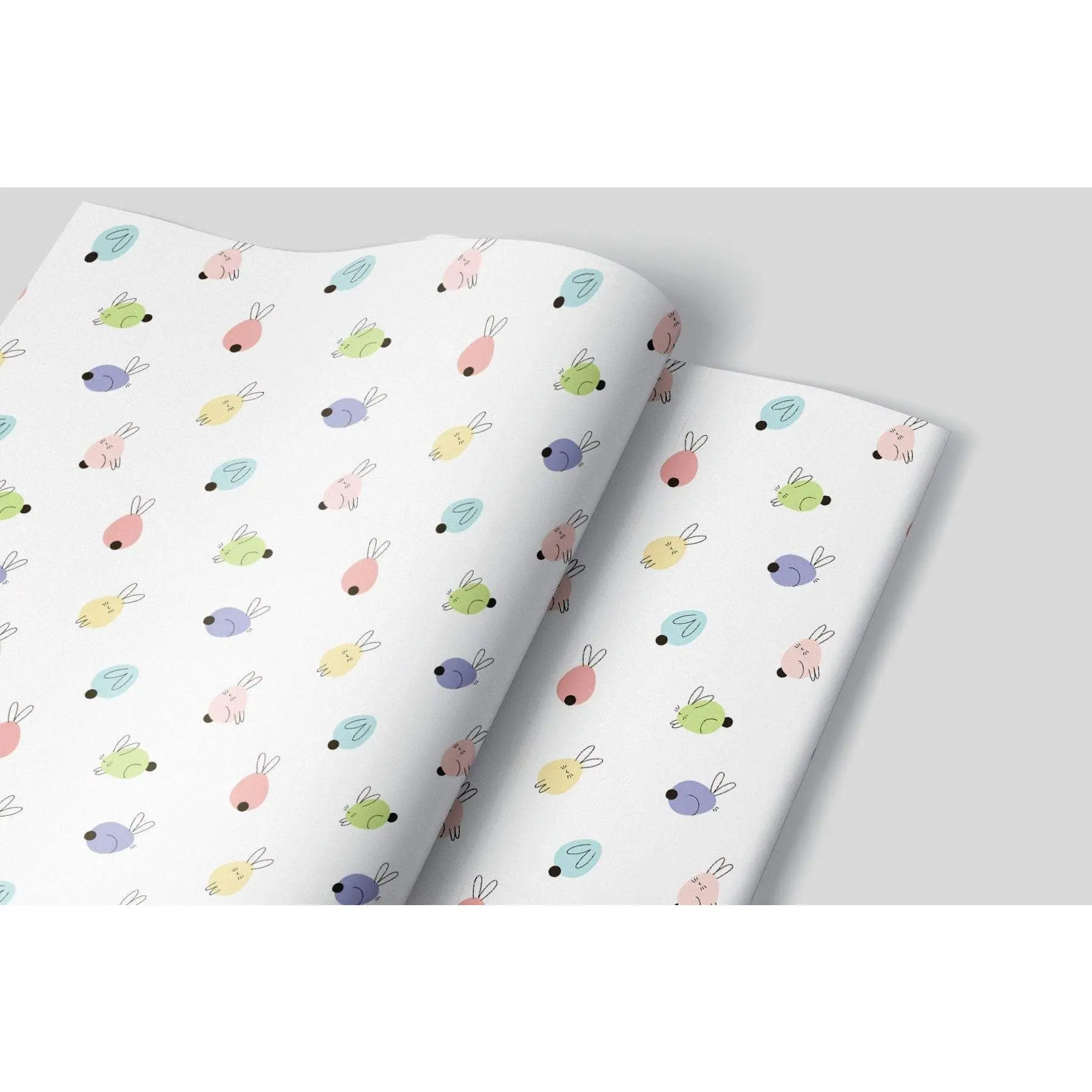 Rainbow Sun Easter Bunny Wrapping Paper - Set of 3 Sheets