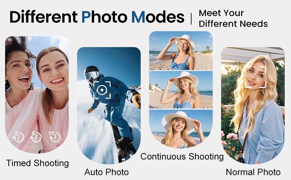 [Beginner Camera] 4K Digital Camera for Photography with 64MP, 3 Inch 180° Flip Screen, 16X Digital Zoom, 64GB Micro SD, Autofocus Vlogging Digital Camera White