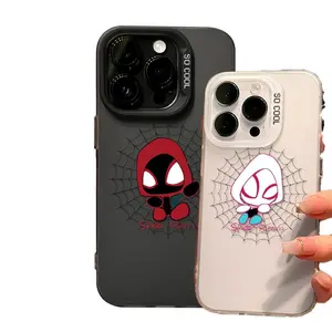 Matching Spider-Man Couple Phone Case Phone Case For  iPhone 12/13/14 /15/16/17 Pro Max Plus Air E Samsung S 21 22 23 24 25 26 Plus Ultra FE Case - Shockproof Bumper Protective Cover