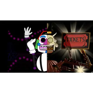 DJ Music Man X Big Top FNAF Print 11x8.5 Poster High-Quality Semi-Gloss Paper FNAF Fan Art Security Breach Pizzaplex Animatronics
