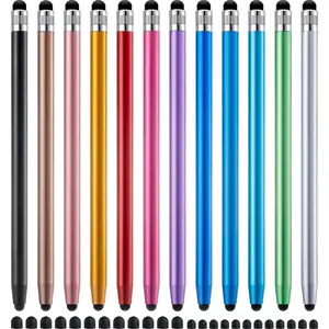 12 count Stylus Pen for Touchscreen, 2-in-1 High Precision & Sensitivity Stylus Pen for iPad//Android Smartphones and Tablets Compatible with All Touch Screens