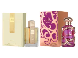 (2pc Bundle Pack) Angham + Habik Women by Lattafa EDP Spray, 3.4oz