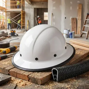 Full Brim Guard Strip for Hard Hat, 36.6 Inch Hard Hat Edge Protector, Hard Hat Accessories to Strengthen Helmet Protection, Not Including Hard Hat (1 Pack)