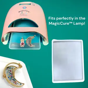 XL Stay Put Tray Silicone Tray Mold for Backless Bezel and UV Resin Jewelry