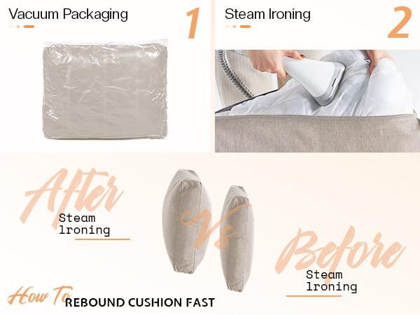 AMERLIFE Modern Large Patio Furniture Sets, PE Rattan Patio Couch and 2 Wicker Chairs with Irregular Design, Outdoor Furniture Sets for Backyard, Patio, Garden/Best Gift Ideas/Christmas Gifts