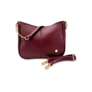 Marissa Saddle Crossbody Bag with Chain Strap and Simple Design