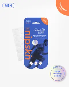 Men's Disposable Nipple Cover Clear X 10, Chase the Win - Nipskin®