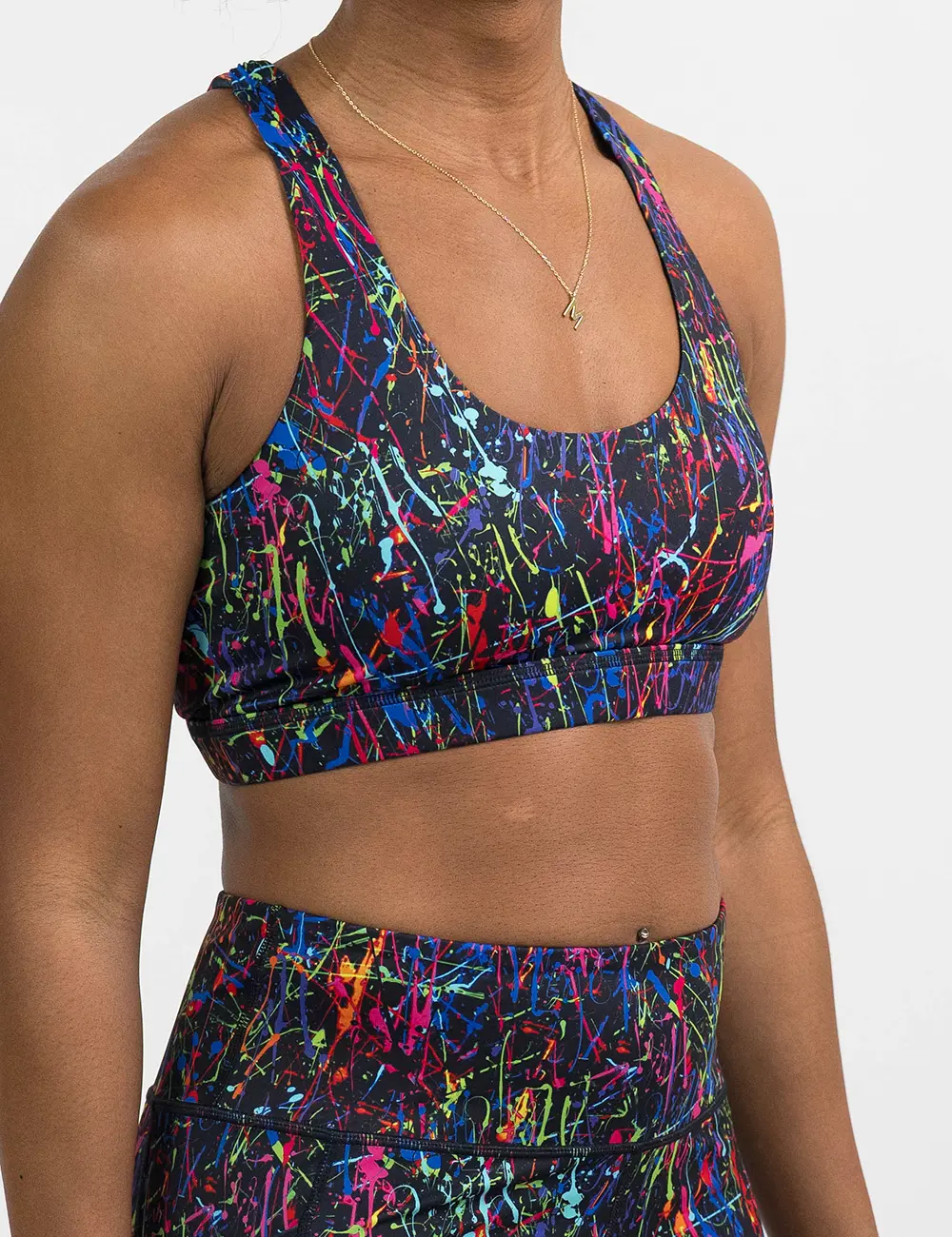CVG Butterfly Back Bra Paint The Town, Fit, Black, Sports Bra, Workout Bra, Gym Bra