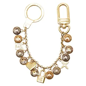 Pre-owned Louis Vuitton Brass Small Leather Goods Porte Cles Chaine Pastille Charm