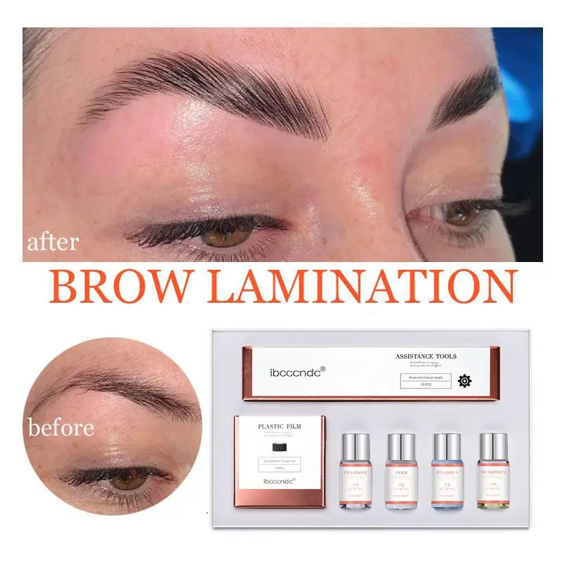Pro Brow Lift Perming Eyebrow Lifting Brow Lamination Kit with Cling Film Nutrition Keratin Perming Lotion for Home Use 2026 New