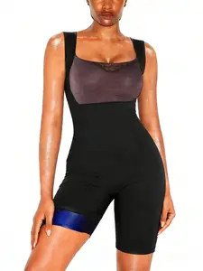 Women's Three-In-One Sauna Suit, Vest-Style Top and Pants Design, Slight Stretch Fabric, Ideal for Yoga, Sports, Running, Cycling, Fitness, Athletic Fashion Activewear, Fitness Outfits, Athleisure Wear Set