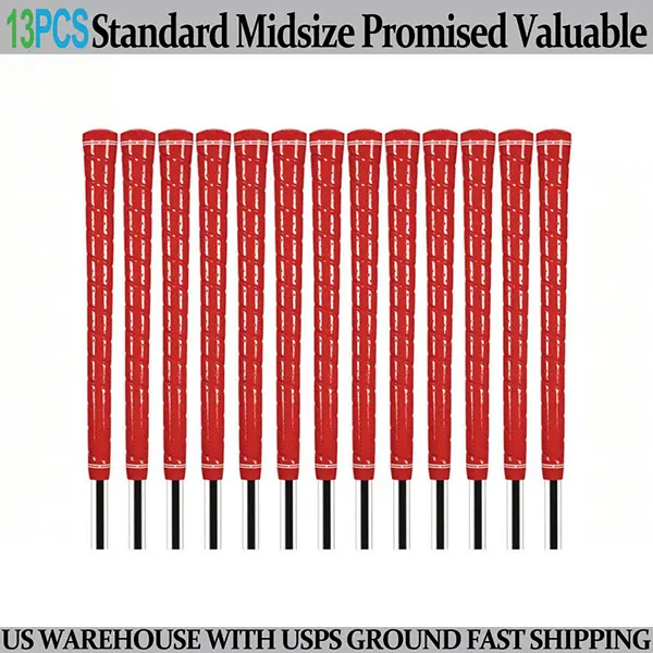 Golf Club Grips High Tack Anti Slip Multiple Sizes And Color Natural Rubber Durable Comfort Feel For Golf Irons Woods