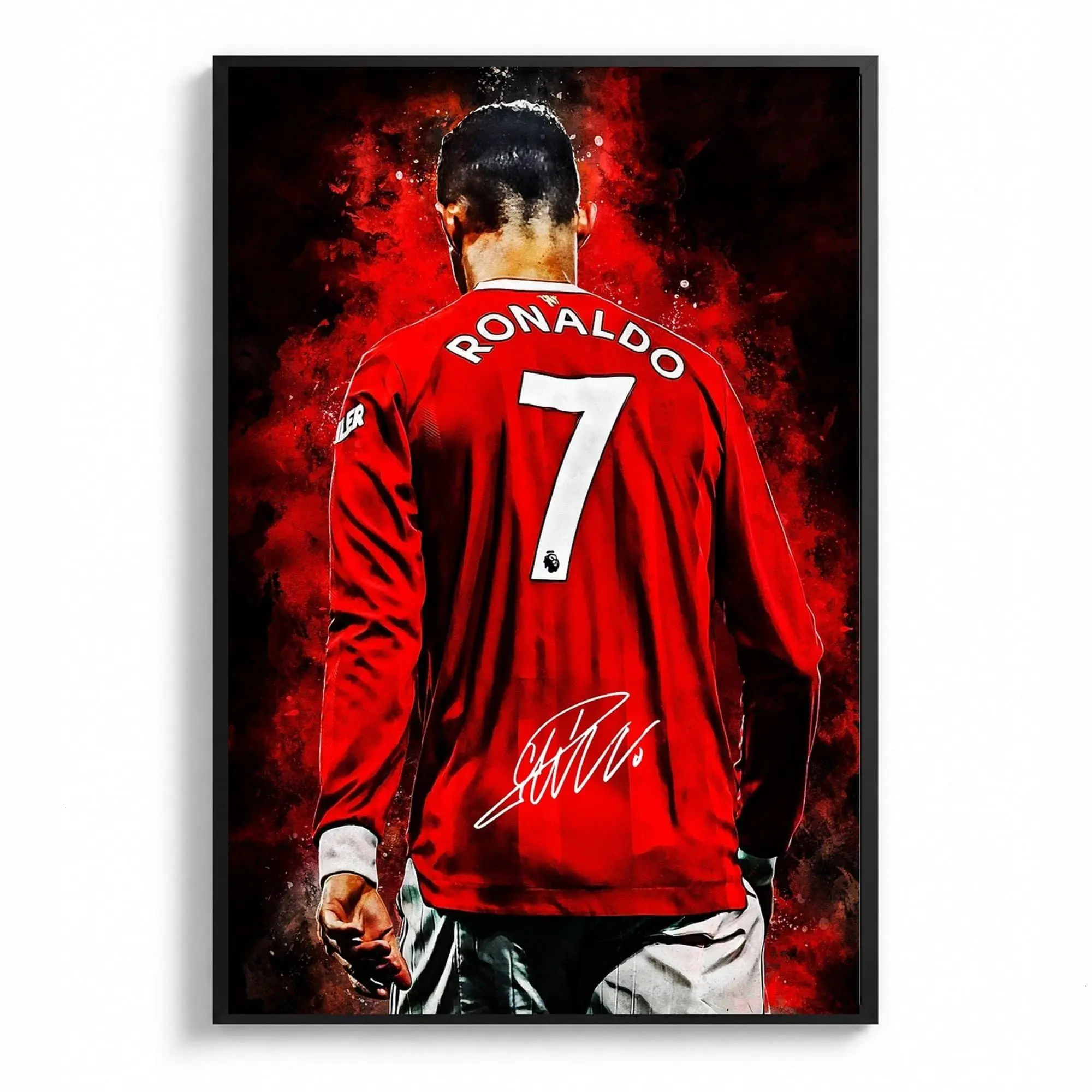 Cristiano Ronaldo Manchester United Poster, Football Soccer Gift CR7, CR7 Fans Gift ( Unframed - Print Only )
