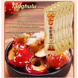 【5 Packs】 Tanghulu,Candied Haws, 0.88 oz*5 - Beijing Snacks Sweet And Sour Asian Snack Yummy Tang Hu Lu