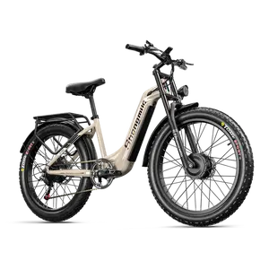 USA stock Shengmilo S700 Sport Adult Electric Bicycle 2000W Motor 26 Inch Snow Tire Electric Mountain Bike Urban Bike with Suspension