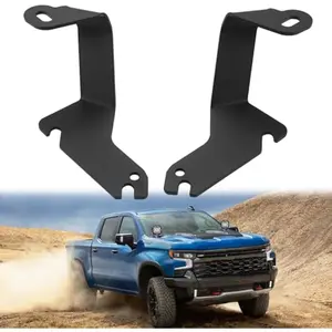 DIBMS Ditch Light Brackets Compatible with 1999-2006 Chevrolet Silverado Tahoe Suburban, for 1999-2006 GMC Sierra Yukon, Hood Hinges Light Mount Bracket for Auxiliary Offroad Led Pod Work Light cars accessories car stuff