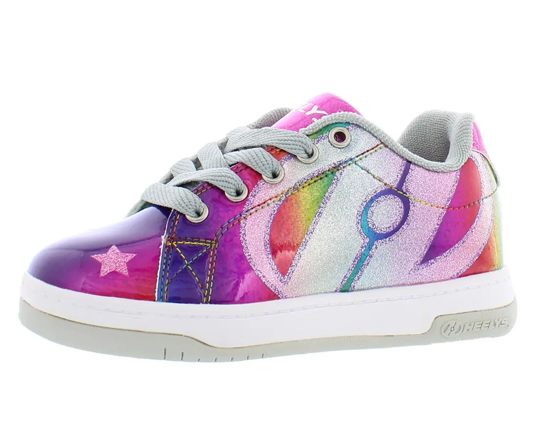 HEELYS Split Girls' Low Top Shoes, Color Block Sneaker Style Roller Skates with a Single Wheel, Best Seller, Sneakers, Casual Sport, Sports Sneakers
