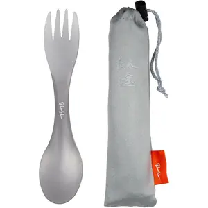 Outdoor Camping Picnic  Spoon Tableware  Alloy Fork Ultralight Pure  Spork