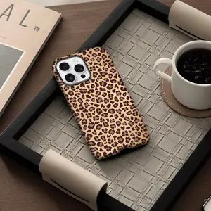 Colorful leopard print phone case suitable for for Samsung Galaxy and iPhone17 16Pro Max  15Plus 14 13 12 XR XS ，Galaxy S25 S24 S23 A71 A56 A55 A54 A53 A52 Full camera protection, drop-proof and shockproof. A cute gift for her. HY53