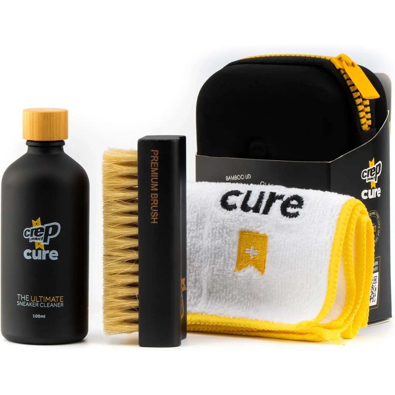 Shoe Cleaner Kit - Sneaker Cleaner Solution with Shoe Cleaning Brush & Microfiber Cleaning Cloth for Sneaker, Whites, Leather, Nubuck, Suede & Canvas