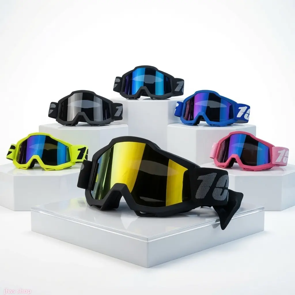 New Motorcycle Off-Road Goggles for Motorcycle Enthusiasts, Windproof Sandproof HD Lens, Lightweight Protective, US Inspired Design, Sporty Look, Comfortable for Extended Use, Light Luxury Fashion (for Off-Road Ride) homeessentials, Outdoor Riding Sports