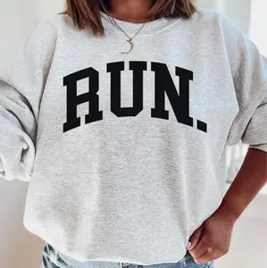 RUN Sweatshirt, Minimalist Running Sweatshirt, Running Crewneck, Marathon Gift, Running Clothes, Marathon Sweatshirt, Runner Sweatshirt, Runner Gift