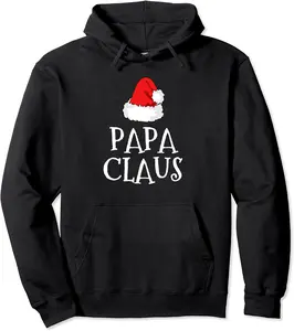 Papa Claus Christmas Hat Family Pj Matching Group Pajama Pullover Hoodie - Keithhodges Shop 54B0BGGCJP43