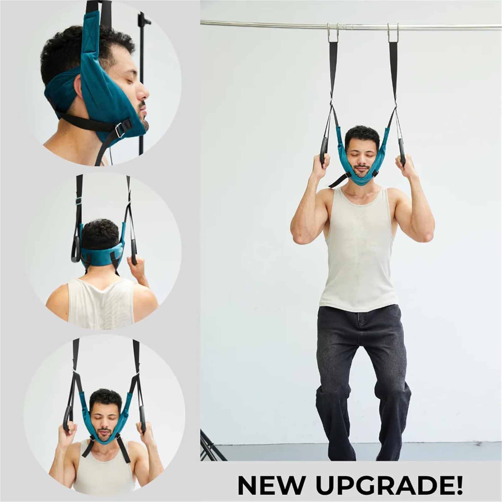 PeakFlex Neck Stretcher, PeakFlex Neck Stretcher Cervical Traction Device for Decompression Home Physical Therapy, Portable Neck Stretcher Hammock