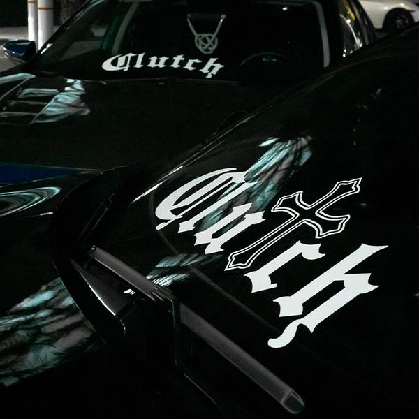 Clutch Windshield Banner V2 - Limited Edition 24" x 4.8" Banner for Your Next Adventure