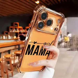 Mom Life Soft Case for  iPhone 16 16e 17 Air 15 14 13 12 11 Pro Max Plus X XS Four-corner Thickened Shockproof Drop Protection Rugged Durable Silicone Cover