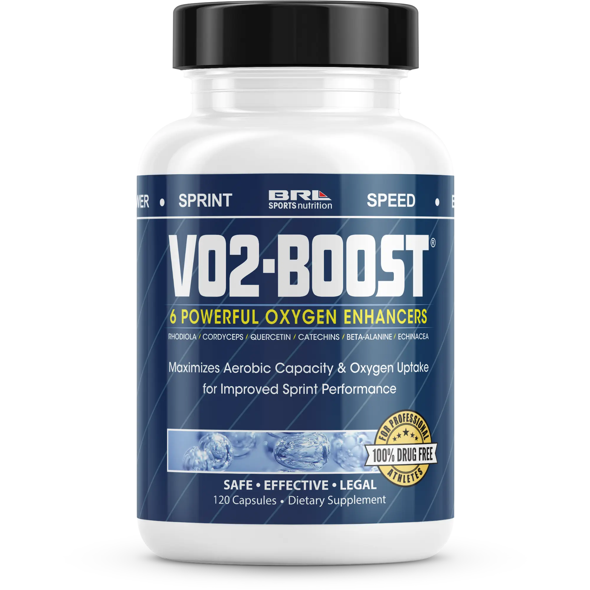 VO2-Boost Endurance Performance Enhancer Supplement for Fitness - 6 Powerful Oxygen Enhancers for Improved Sprint Performance & Enhanced Speed