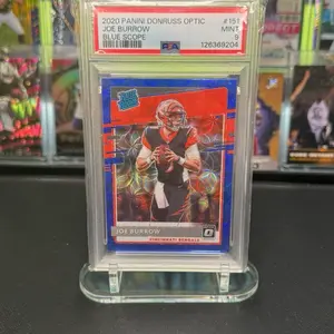 2020 Optic Joe Burrow Rookie Blue Scope PSA 9