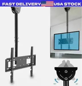 Full Motion Ceiling TV Wall Mount Bracket for 32 40 42 46 50 55 60 65 70 LED LCD