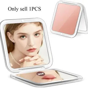 Compact Mirror with 30x Magnification, Pocket Makeup Mirror for Travel, Essential Purse Mirror with Precision Tweezers, Perfect Gift for Girls