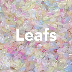 3D Resin Leaf Glow-In-Dark for Nail Art DIY Charms realistic nails born pretty sailor moon nailfiles portable finger 3 d woman diy diy manicure mother day Luminous custom hand easy diy