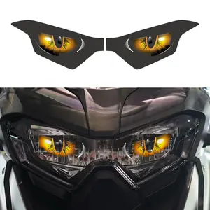 1Pair Motorcycle Headlight Sticker, Transparent Waterproof Self-adhesive Sticker, Easy To Apply and Remove, Suitable for UNIT 302S/TRK 502 Models, Improves Visibility and Fashion Sense, A Perfect Gift for Modification Enthusiasts, Motorcycle Stickers