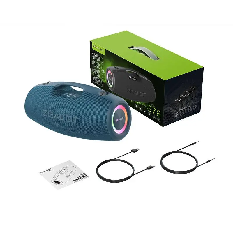 ZEALOT S78 Wireless Speaker, 100W Portable Waterproof Subwoofer