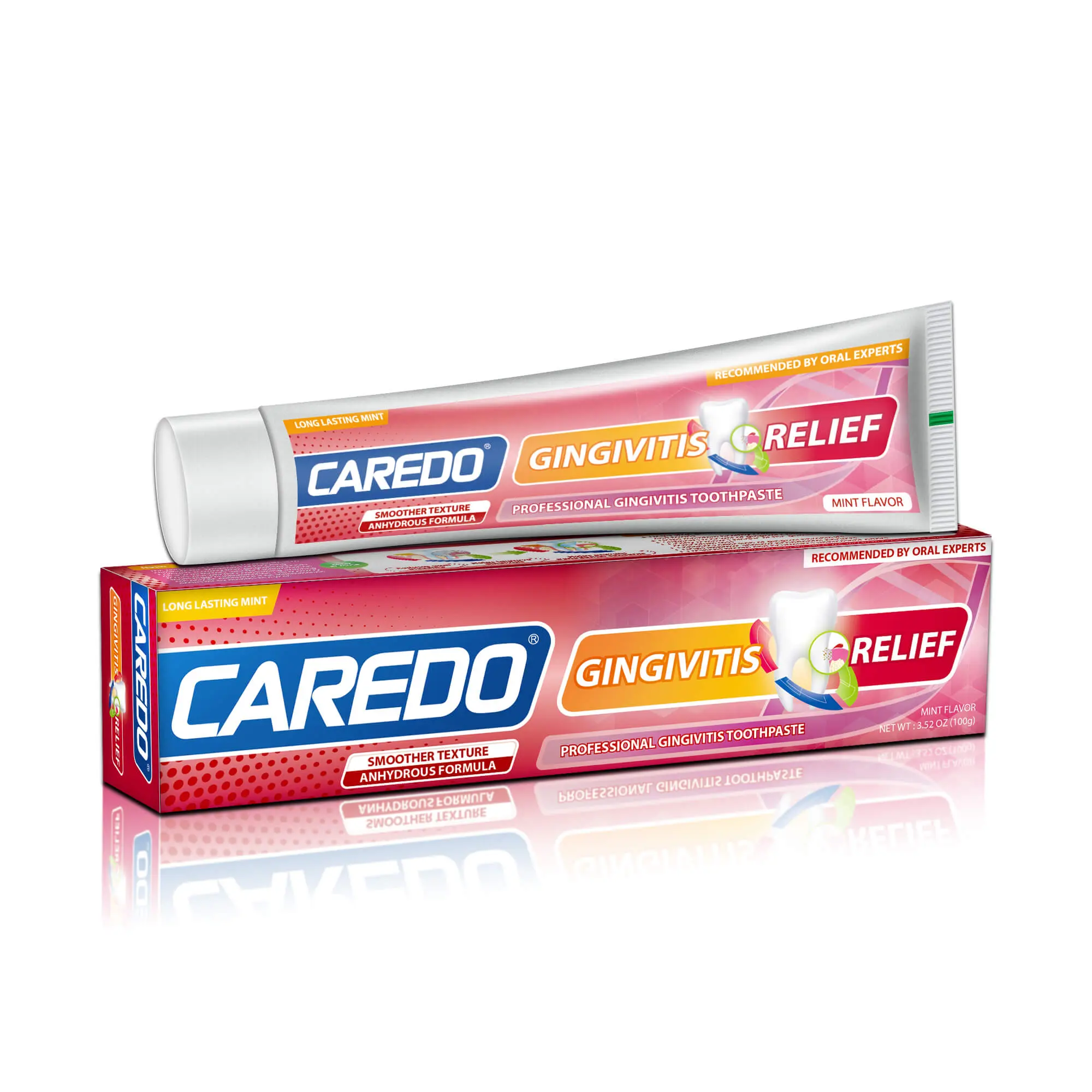 CAREDO Advanced Gingivitis Ointment for Bleeding and Sensitive Gums, Promotes Overall Gum Health, Effective Hygiene Formula for Adults, Gentle Effective Toothpaste