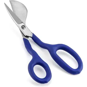 Duckbill Shears, 7 in Duckbill Applique , for Carpet Pile, Carpet Punch - Blue