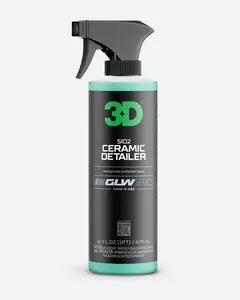 3D Ceramic Detailer, GLW Series | Hyper Gloss Finish | SiO2 Peak Hydrophobic Top Coat | Extends Life of Waxes, Sealants, Coatings | DIY Car Detailing Spray