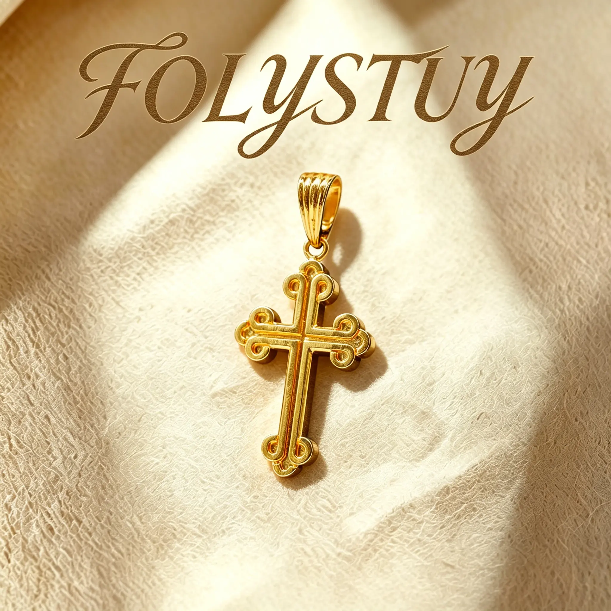 [64mm by 30mm Cross Pendant]FOLYSTUY(K135) Cross Pendant - Versatile Wear with Unique Dragon Accents