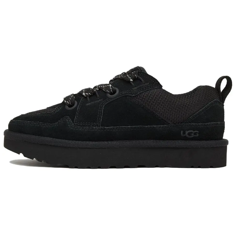UGG Lo Lowmel 'Black' Women's Perfect Comfy Everyday Sneakers Cozy Perfect for Casual Wear Fashion Footwear Shoe Girl, Walking Shoes, Sports Shoes