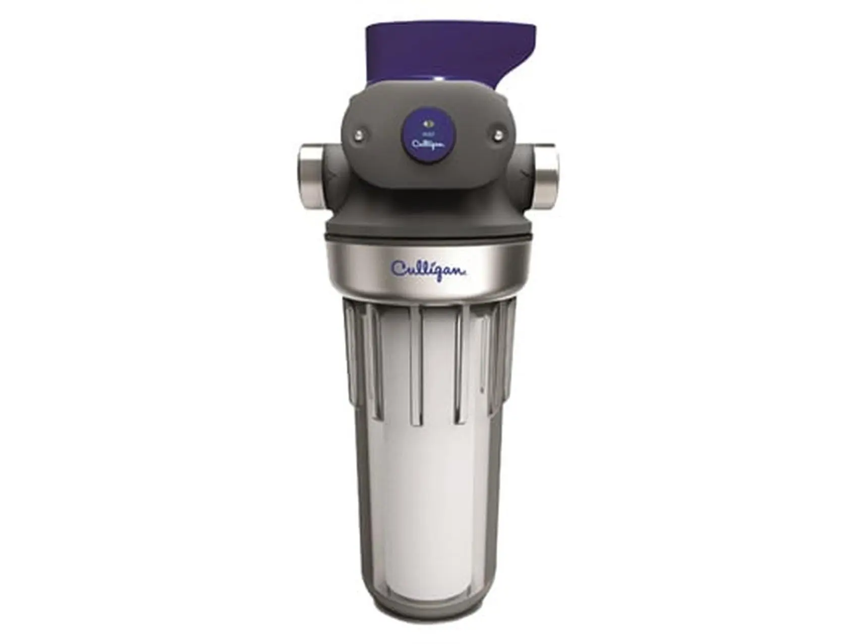 Culligan 3/4 In.. Whole-Home Water Filter, Stainless Steel Construction, Polypropylene Material, Durable Opaque Housing, Fits 3/4 In.. Lines, Reduces Dirt, Extends Washing Machine Life